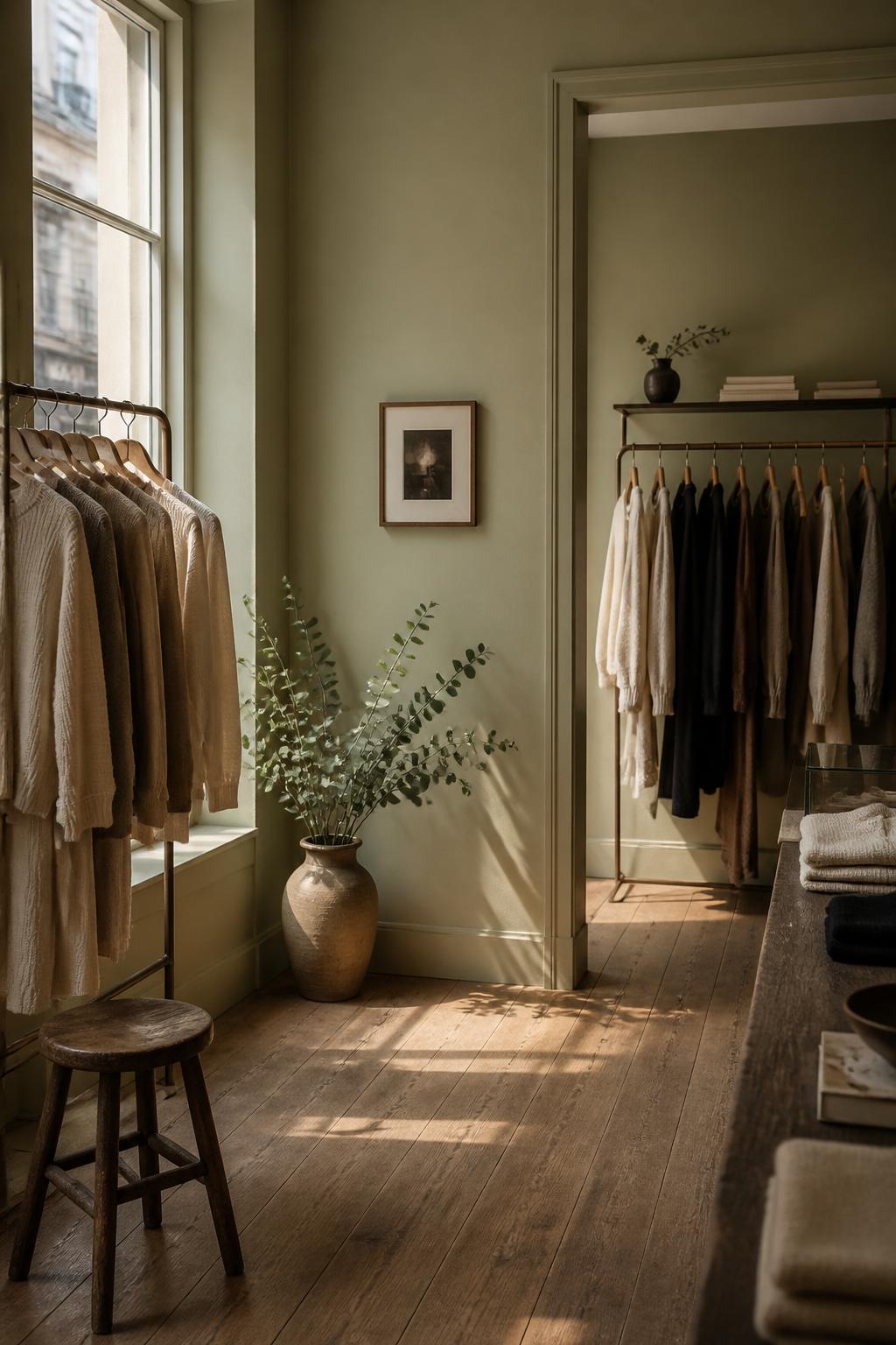 Local women's boutique interior